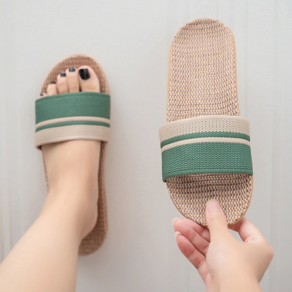 Cozy Indoor Linen Slippers