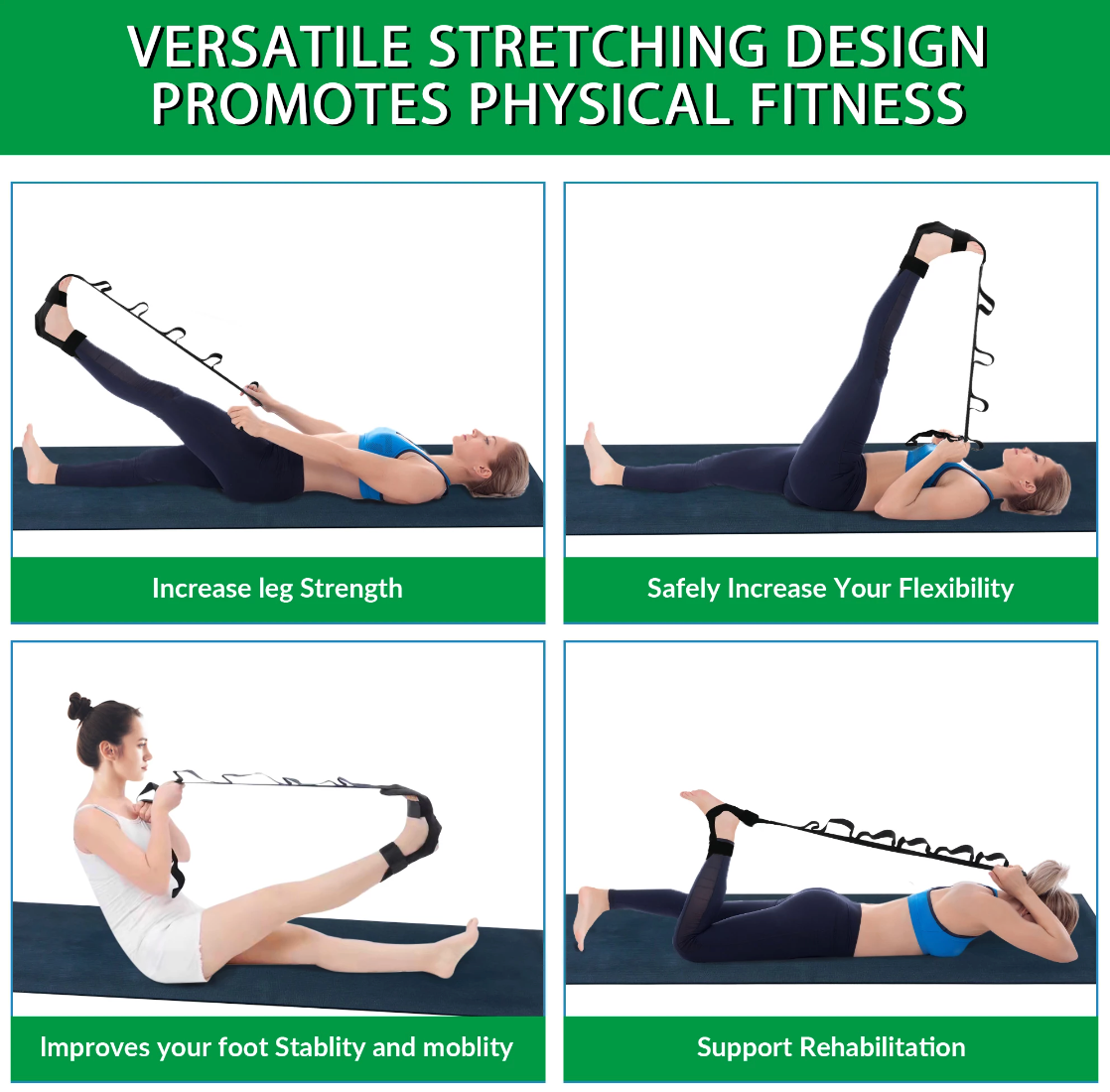 Yoga Flexibility Ligament Stretching Strap Leg Stretcher Strap for